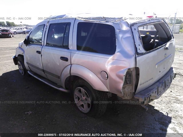 1D4HB48N96F155322 - 2006 DODGE DURANGO SLT SILVER photo 3