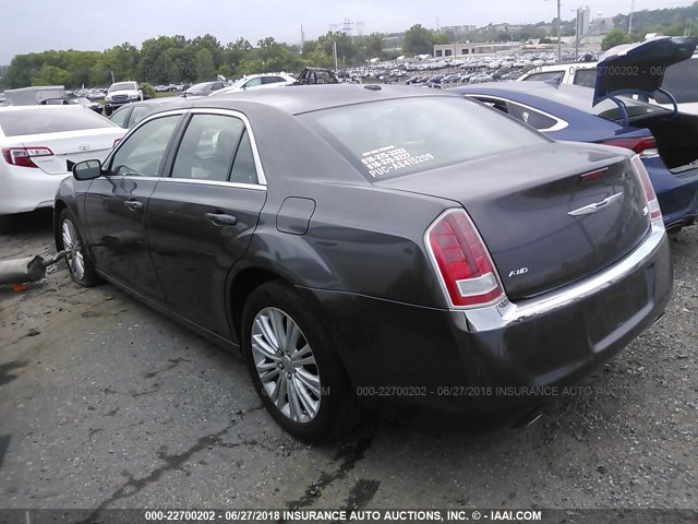 2C3CCARG5DH551993 - 2013 CHRYSLER 300 GRAY photo 3