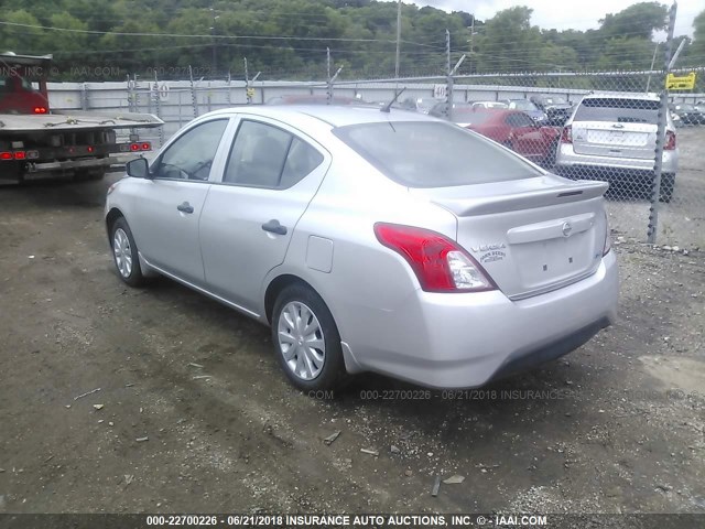 3N1CN7AP8GL874406 - 2016 NISSAN VERSA S/S PLUS/SV/SL SILVER photo 3