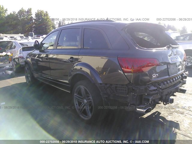 WA1WMAFE6ED008346 - 2014 AUDI Q7 PRESTIGE BLACK photo 3