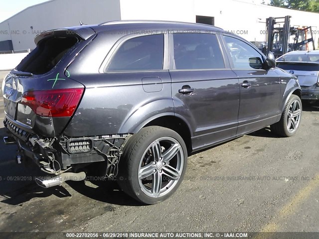 WA1WMAFE6ED008346 - 2014 AUDI Q7 PRESTIGE BLACK photo 4