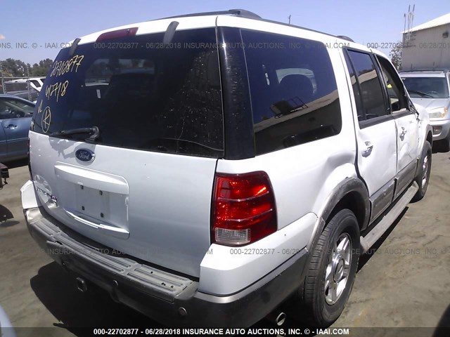 1FMPU17L53LB68286 - 2003 FORD EXPEDITION EDDIE BAUER WHITE photo 4