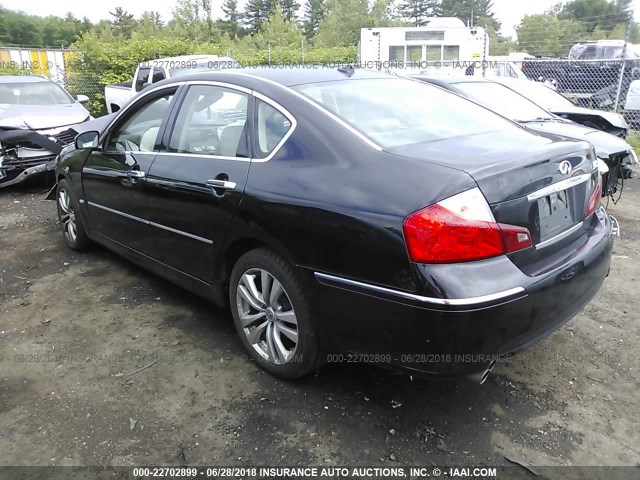 JNKBY01F08M550161 - 2008 INFINITI M45 BLACK photo 3