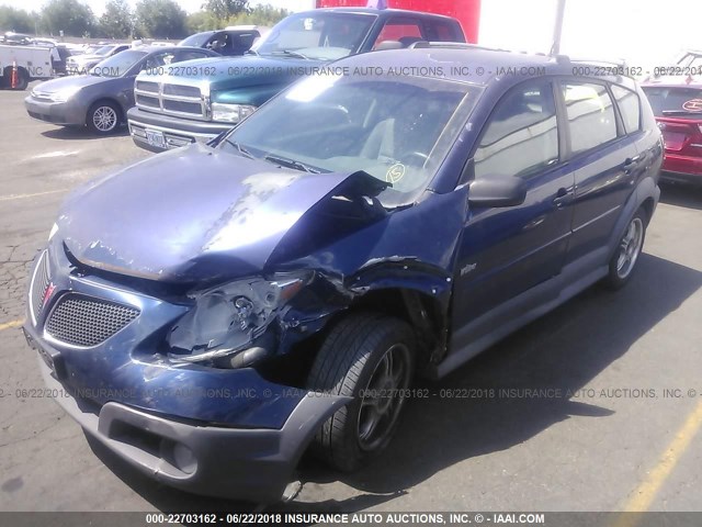 5Y2SL63845Z454047 - 2005 PONTIAC VIBE BLUE photo 2