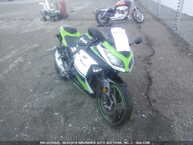 JKAEX8B14GDA27885 - 2016 KAWASAKI EX300 B GREEN photo 1