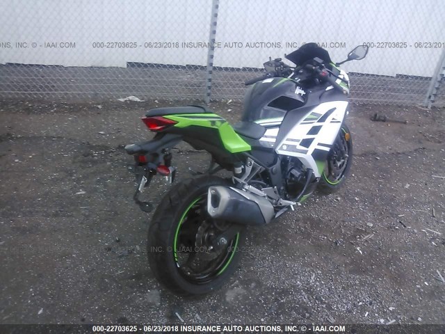 JKAEX8B14GDA27885 - 2016 KAWASAKI EX300 B GREEN photo 4