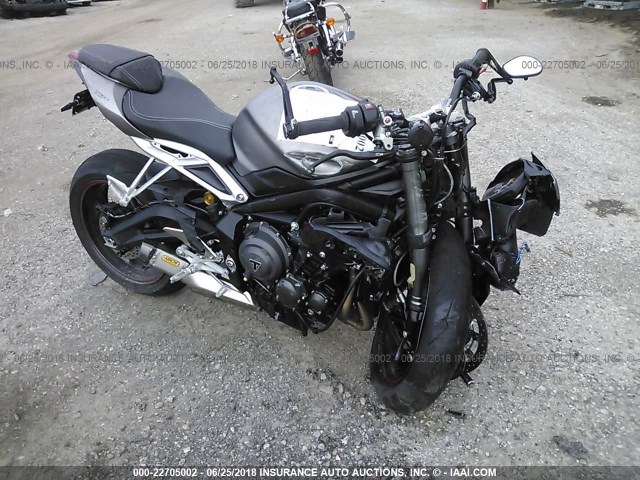 SMTA464S7JT811769 - 2018 TRIUMPH MOTORCYCLE STREET TRIPLE RS/ABS GRAY photo 1