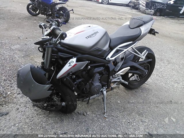 SMTA464S7JT811769 - 2018 TRIUMPH MOTORCYCLE STREET TRIPLE RS/ABS GRAY photo 2