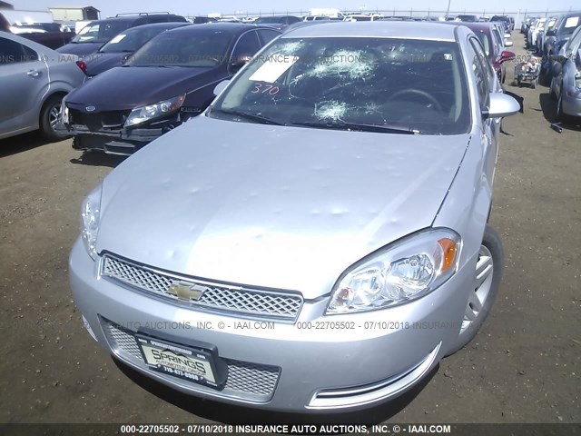 2G1WB5E39G1103333 - 2016 CHEVROLET IMPALA LIMITED LT SILVER photo 6