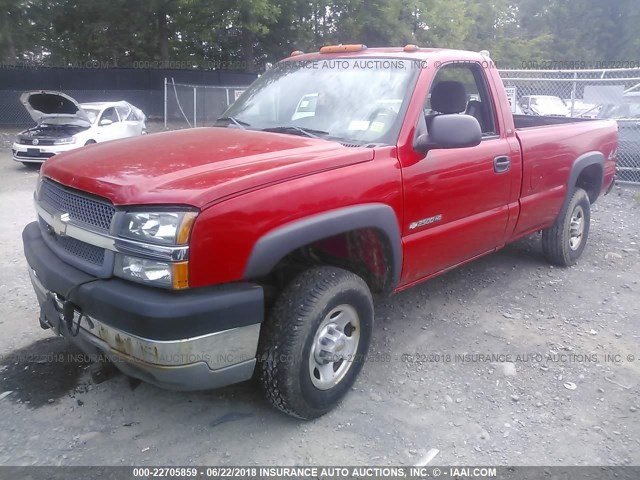 1GCHK24U33E145496 - 2003 CHEVROLET SILVERADO K2500 HEAVY DUTY RED photo 2