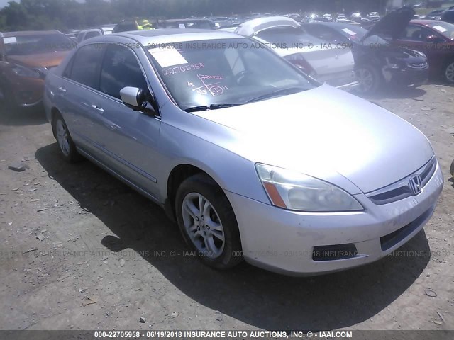 1HGCM56707A223115 - 2007 HONDA ACCORD EX SILVER photo 1