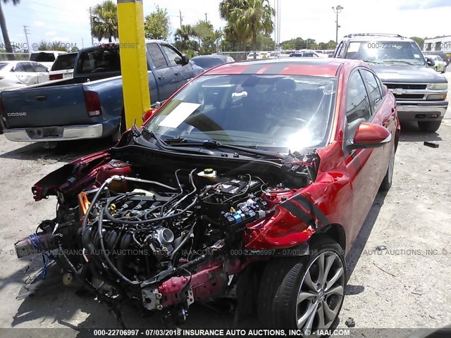 JM1BL1S50A1102134 - 2010 MAZDA 3 S RED photo 2