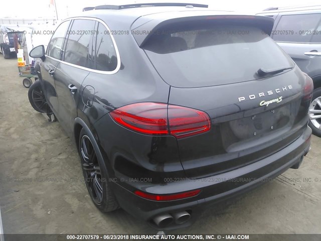 WP1AE2A22GLA62251 - 2016 PORSCHE CAYENNE SE HYBRID BLACK photo 3