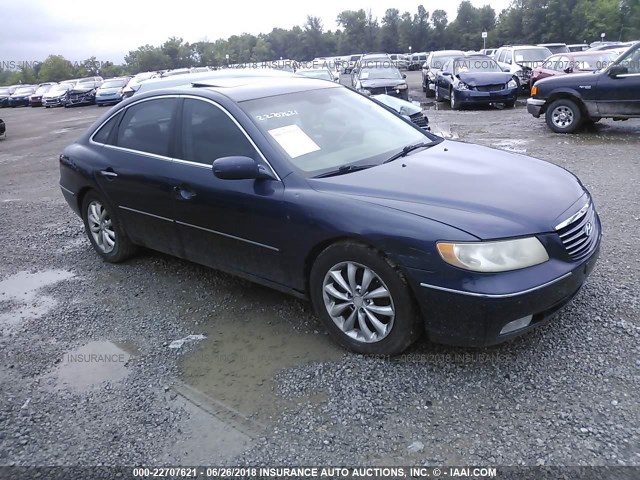 KMHFC46F57A194609 - 2007 HYUNDAI AZERA SE/LIMITED BLUE photo 1