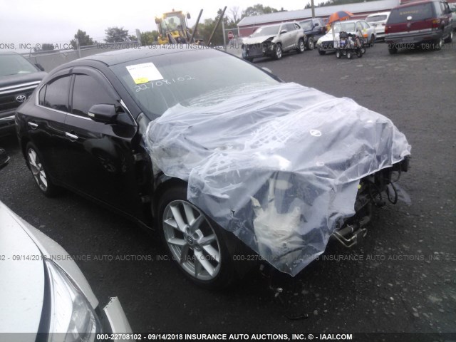 1N4AA51E99C854575 - 2009 NISSAN MAXIMA S/SV BLACK photo 1