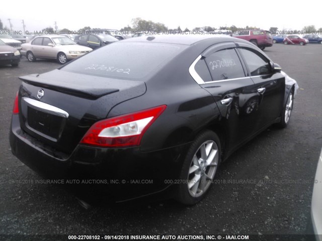 1N4AA51E99C854575 - 2009 NISSAN MAXIMA S/SV BLACK photo 4