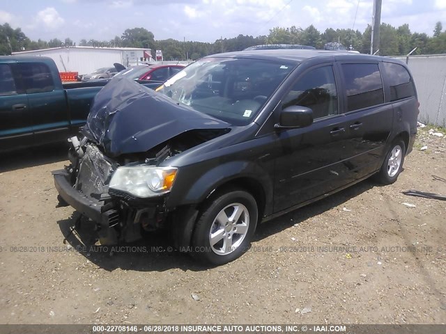 2C4RDGBG0CR220053 - 2012 DODGE GRAND CARAVAN SE GRAY photo 2