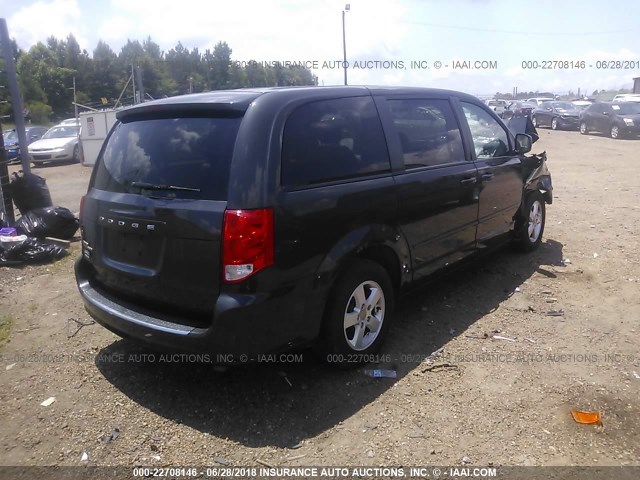 2C4RDGBG0CR220053 - 2012 DODGE GRAND CARAVAN SE GRAY photo 4