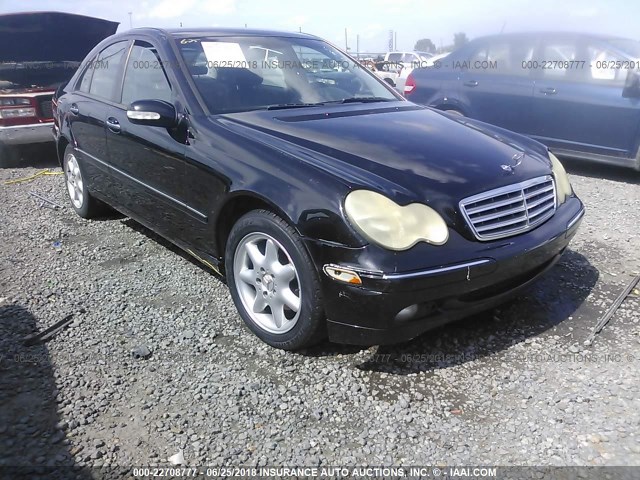 WDBRF61J04E016447 - 2004 MERCEDES-BENZ C 240 BLACK photo 6