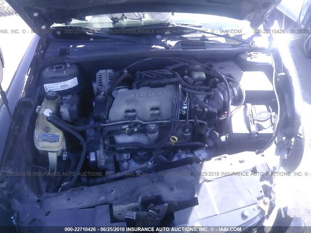 1G1NE52J42M638993 - 2002 CHEVROLET MALIBU LS 黑色 照片 10