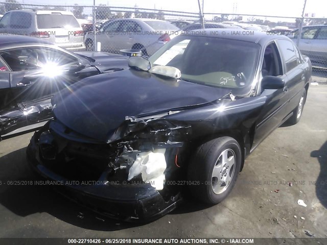 1G1NE52J42M638993 - 2002 CHEVROLET MALIBU LS 黑色 照片 2