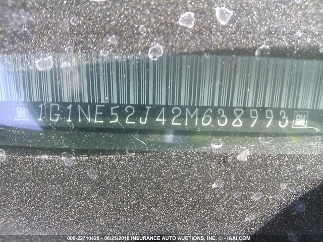 1G1NE52J42M638993 - 2002 CHEVROLET MALIBU LS 黑色 照片 9