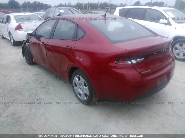 1C3CDFAH5DD208855 - 2013 DODGE DART SE/AERO RED photo 3