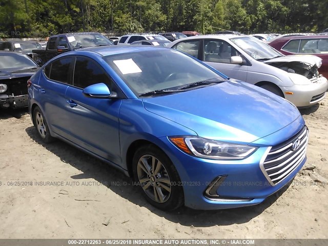 5NPD84LF2HH084306 - 2017 HYUNDAI ELANTRA SE/VALUE/LIMITED BLUE photo 1