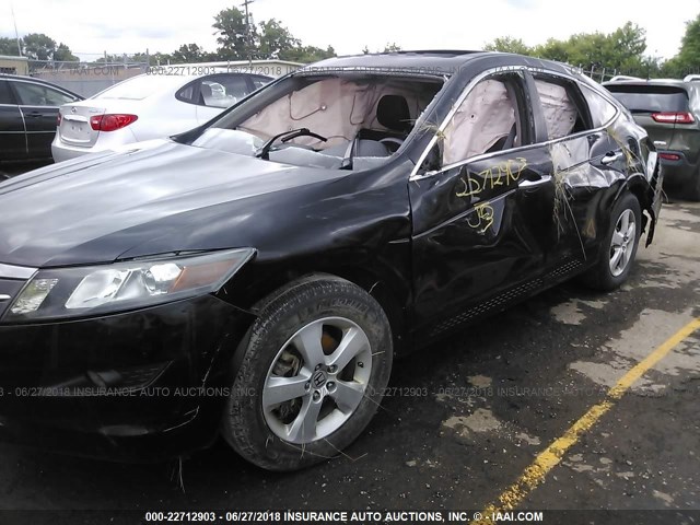 5J6TF1H31BL001220 - 2011 HONDA ACCORD CROSSTOUR EX BLACK photo 6