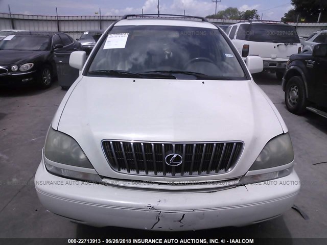 JT6GF10U4Y0061487 - 2000 LEXUS RX 300 WHITE photo 6