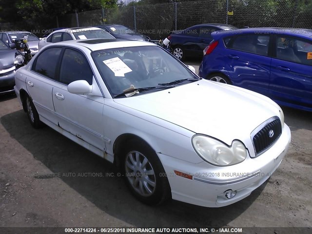 KMHWF35HX4A087233 - 2004 HYUNDAI SONATA GLS/LX WHITE photo 1