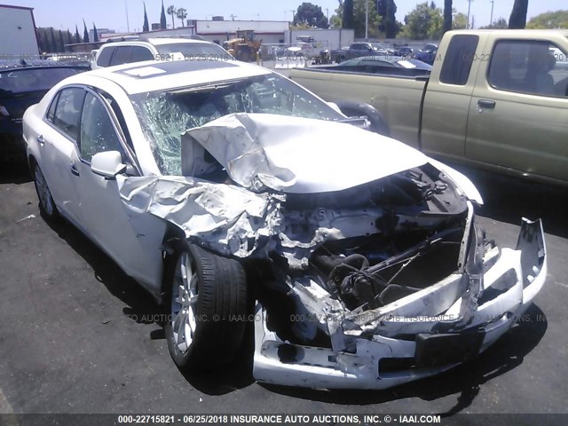 1G1ZK57738F269547 - 2008 CHEVROLET MALIBU LTZ WHITE photo 1