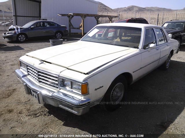 1G1BN69H5FY185963 - 1985 CHEVROLET CAPRICE CLASSIC CREAM photo 2