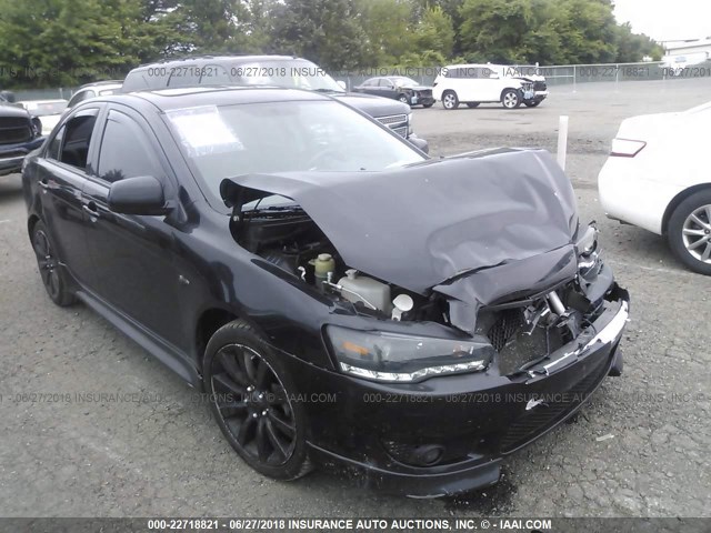 JA32U8FW4AU012099 - 2010 MITSUBISHI LANCER GTS BLACK photo 1