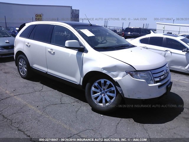 2FMDK48CX8BA79071 - 2008 FORD EDGE SEL WHITE photo 1