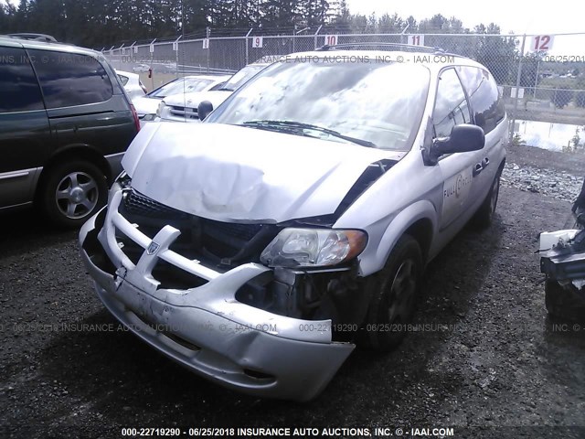 1D4GP24343B290104 - 2003 DODGE GRAND CARAVAN SE SILVER photo 2