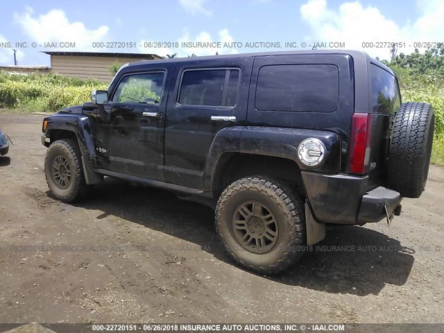 5GTDN136968188402 - 2006 HUMMER H3 BLACK photo 3