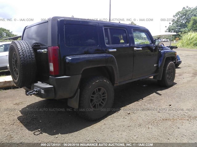 5GTDN136968188402 - 2006 HUMMER H3 BLACK photo 4