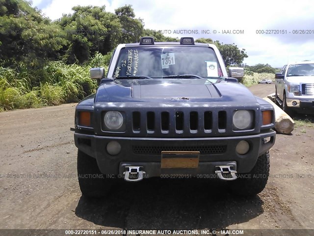 5GTDN136968188402 - 2006 HUMMER H3 BLACK photo 6