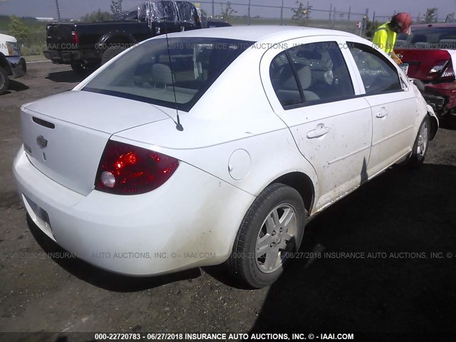 1G1AL55F467863169 - 2006 CHEVROLET COBALT LT WHITE photo 4