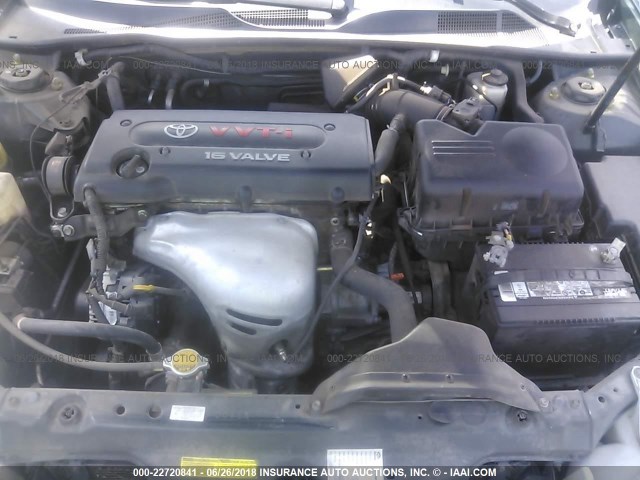 4T1BE30K55U099195 - 2005 TOYOTA CAMRY LE/XLE/SE GREEN photo 10