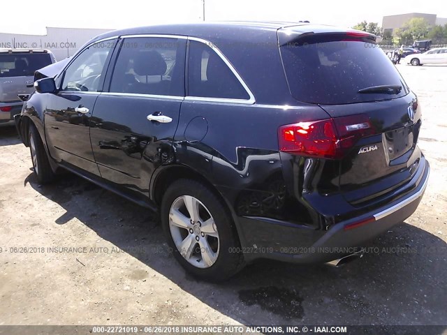2HNYD2H49BH504436 - 2011 ACURA MDX TECHNOLOGY 黑色 照片 3
