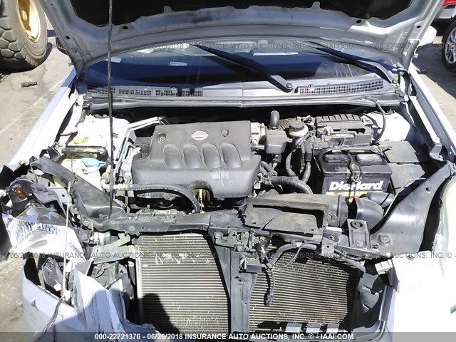 3N1AB61E57L696382 - 2007 NISSAN SENTRA 2.0/2.0S/2.0SL SILVER photo 10