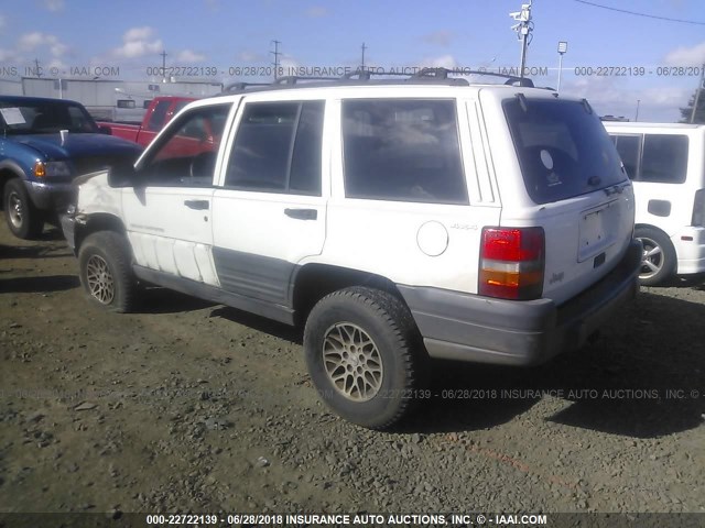 1J4GZ58Y9VC736379 - 1997 JEEP GRAND CHEROKEE LAREDO/TSI WHITE photo 3