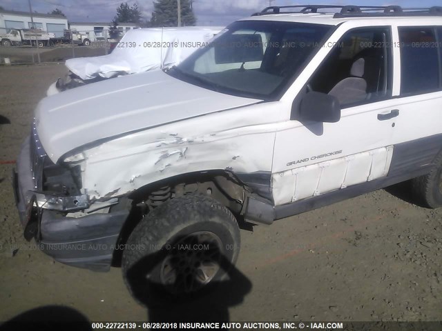 1J4GZ58Y9VC736379 - 1997 JEEP GRAND CHEROKEE LAREDO/TSI WHITE photo 6