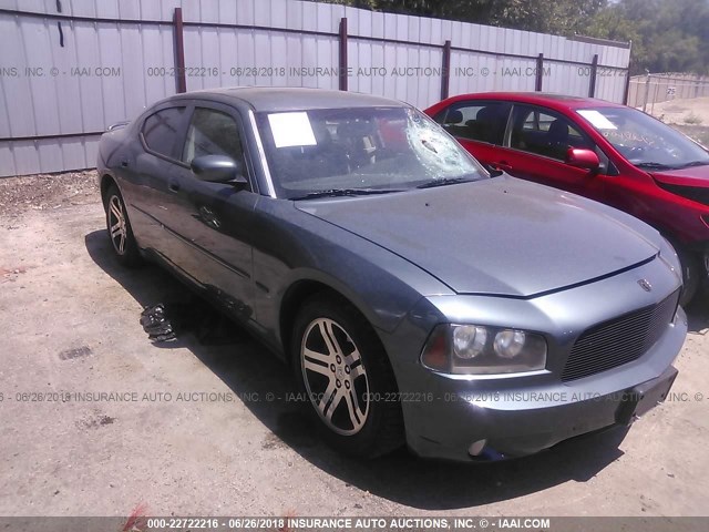 2B3KA53H86H261662 - 2006 DODGE CHARGER R/T BLUE photo 1