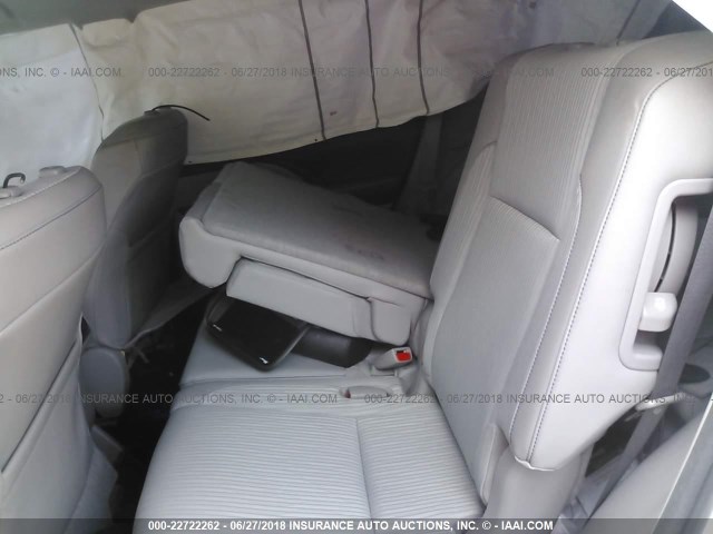 5TDBKRFH0FS149311 - 2015 TOYOTA HIGHLANDER LE/LE PLUS WHITE photo 8