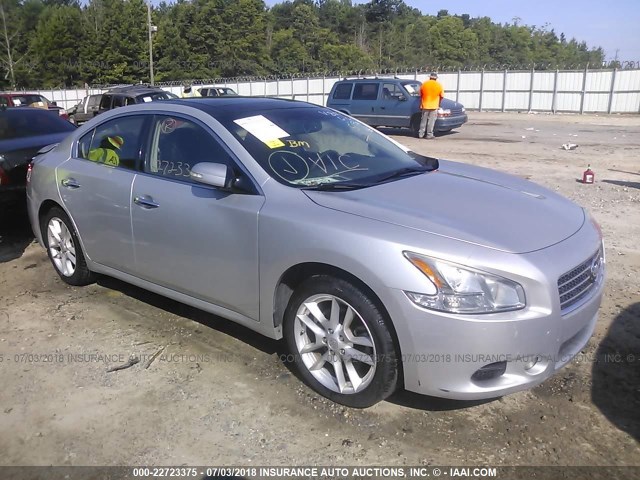 1N4AA51E59C808077 - 2009 NISSAN MAXIMA S/SV SILVER photo 1