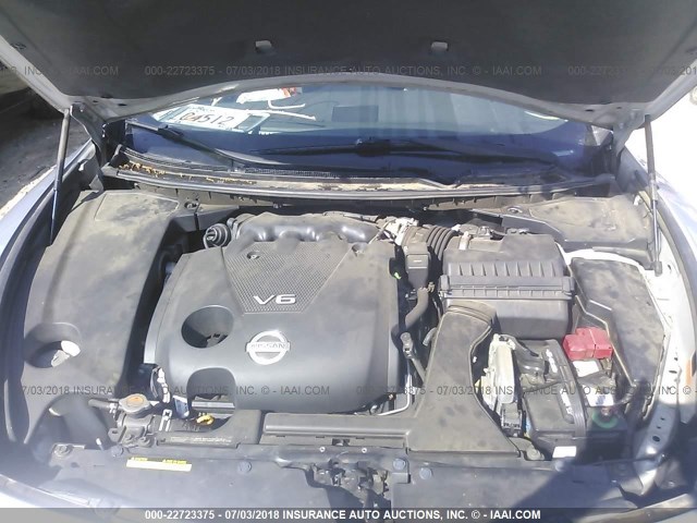 1N4AA51E59C808077 - 2009 NISSAN MAXIMA S/SV SILVER photo 10