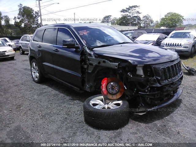 1C4RJFDJ0CC206089 - 2012 JEEP GRAND CHEROKEE SRT-8 BLACK photo 1